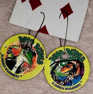 Dino Dude Pog Earrings